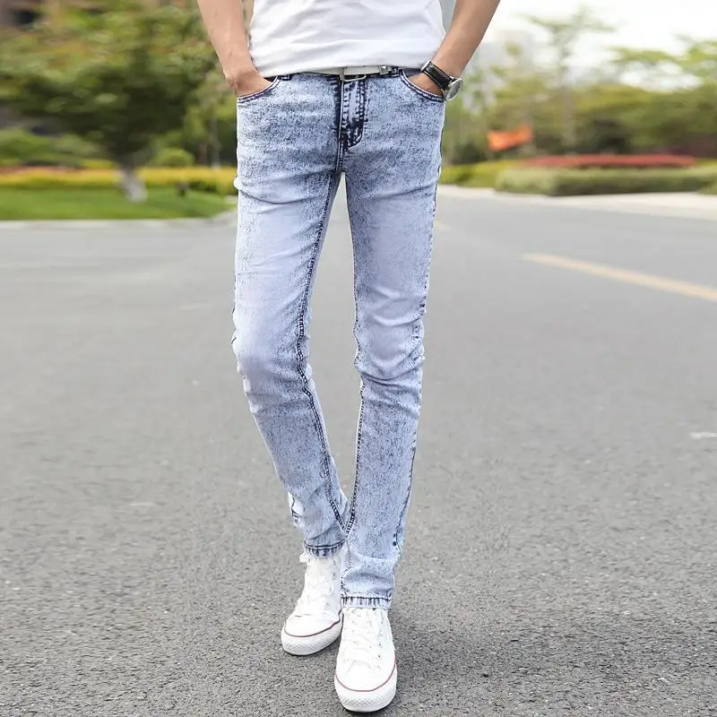 Open Crotch Outdoor Sex Thicken Men's Regular Fit Jeans Stretch Fit Straight Leg Fashion Fleecing Velvet Vintage Denim Trousers