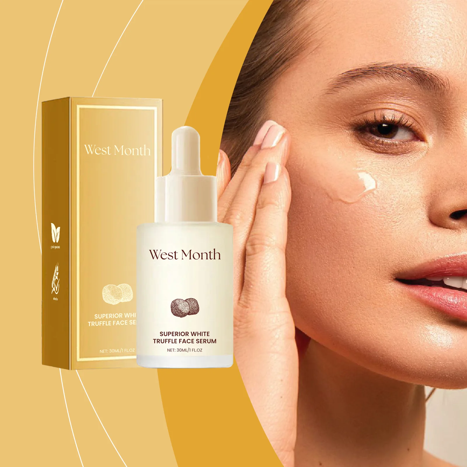 White Truffle Face Serum Delay Ag-ing Reduce Wr-inkles Wh-itening Dullness Fade Fine Lines Deep Moisturizing Nourishing Essence