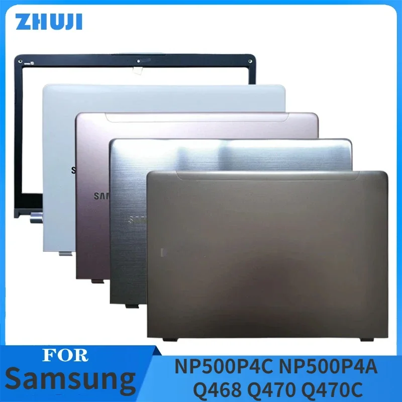 NEW For Samsung NP500P4C NP500P4A Q468 Q470 Q470C Laptop Top Back Case LCD Back Cover Front Bezel Hinge 14 Inch NP500P4C 500P4A