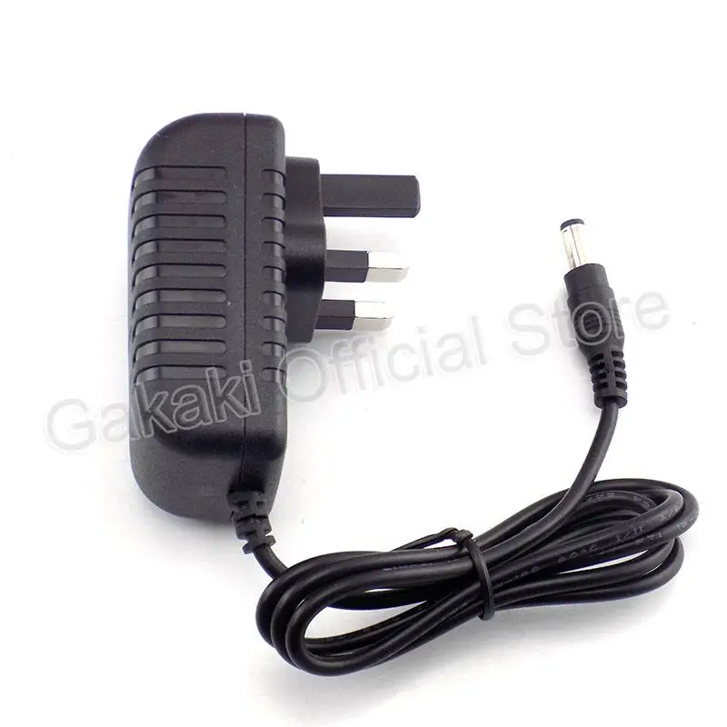 Universal 100-240V 12V 2A CCTV IP Camera LED Strip UK Plug Charger AC/DC Adapter Power Supply