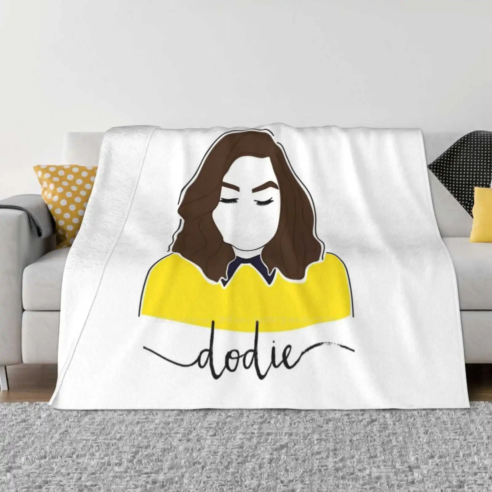 Dodie Clark Portrait ( Doddleoddle ) Fashion Soft Warm Flannel Blanket Intertwined Dodie Clark Youtube Doddleoddle