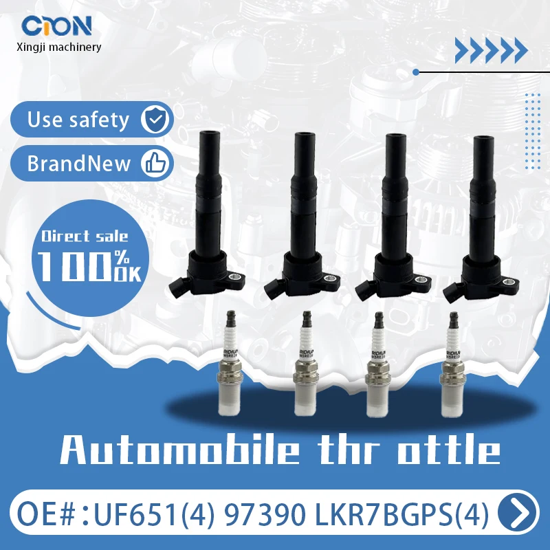 

Набор пакетов катушек зажигания Xingji 4 и свечей зажигания для Kia Soul Forte 1.8/2.0L L4 2014-2018 # УФ651 И # 97390