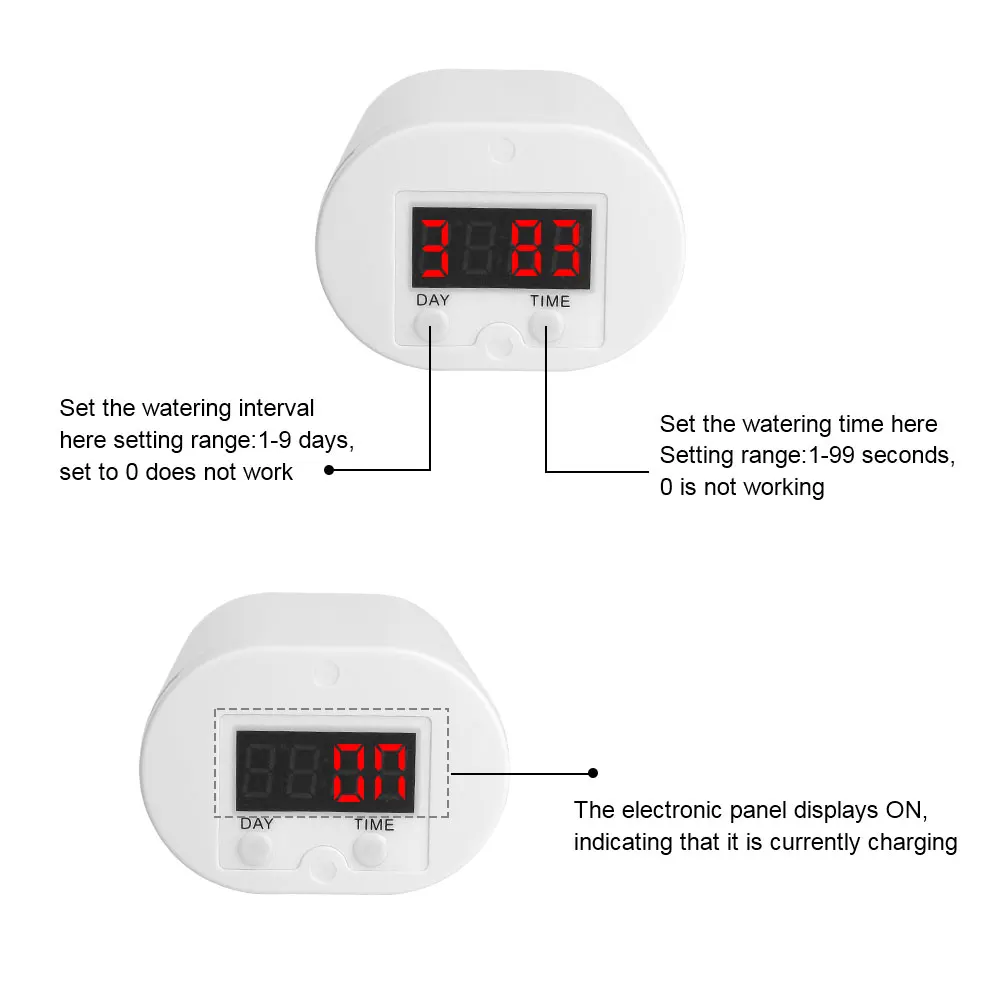 Automatic Watering Pump Controller 8/4/2 Head Drip Irrigation Device Pump Timer System Outdoor Flower Plant Home Sprinkler