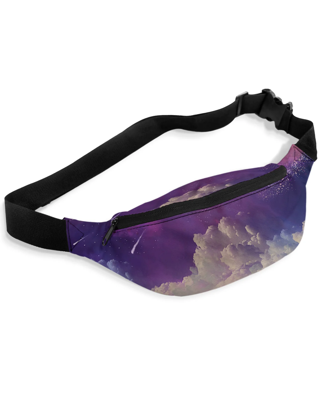 Sky Clouds Night Sky Waist Bags for Women Man Travel Shoulder Crossbody Chest Bags Waterproof Fanny Pack