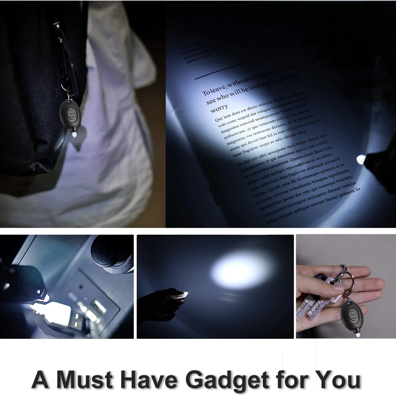 Linterna táctica LED EDC llavero compacta para camping y senderismo - imagen 2