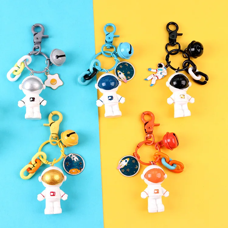 New Space Astronaut Keychain Small Gifts Cute Car Key Pendants Male Student Gift Accessories School Bag Chain Kawaii Pendant