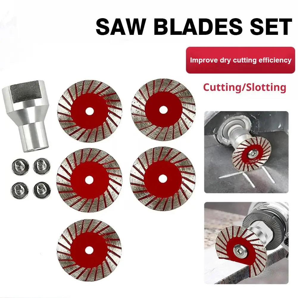 

M14 Extended Link Diamond Cutting Grinding Disc - 125mm Angle Grinder Blade for Stone Concrete Slotting