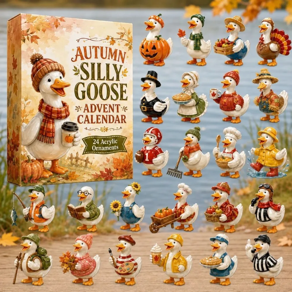 2027 Farm Animal Advent Calendar Rustic Christmas Countdown Surprise Collection Holiday Gift Tabletop Barnyard Display Set