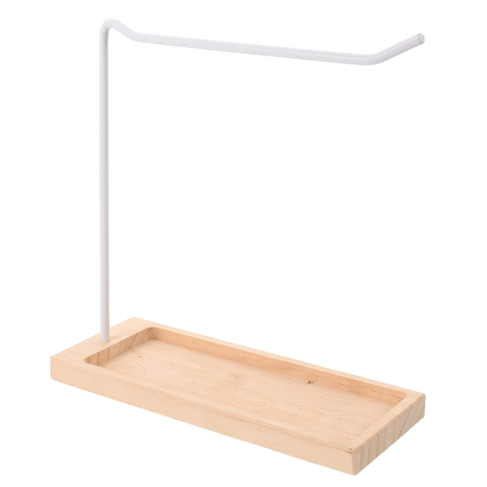 Nail Sticks Display Stand Stable Wooden Frame Organizer Rack 20x19.7x7.4cm Nail Color Sample Holder for Salon Home Table