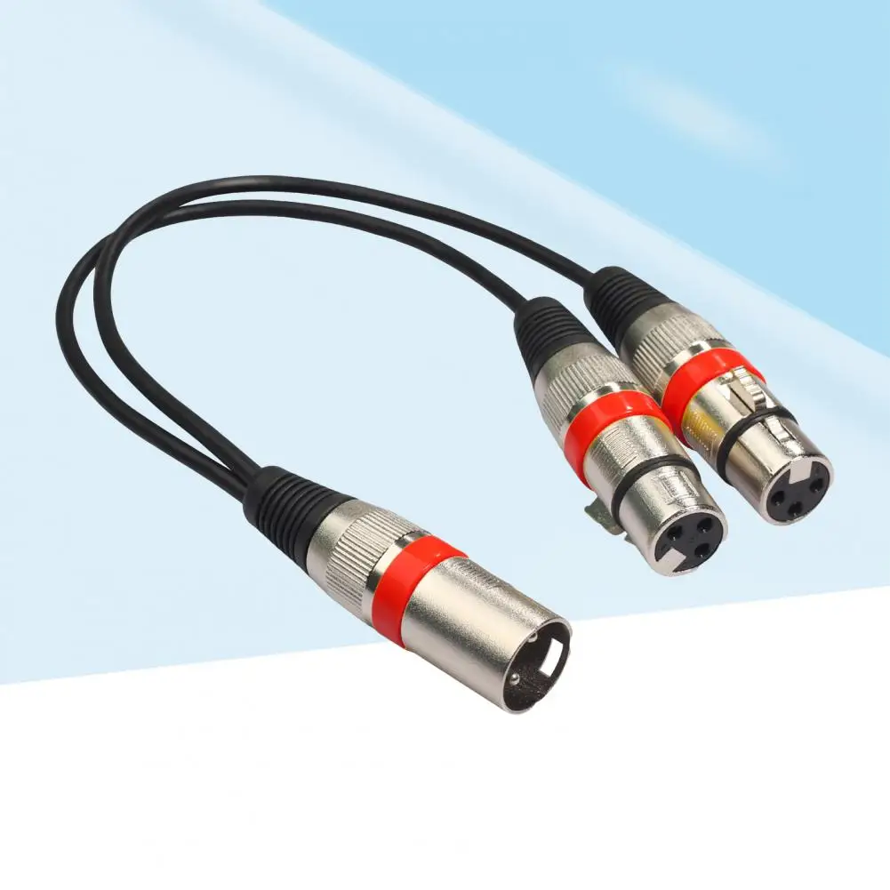 Cavo audio durevole Trasmissione bilanciata in lega di zinco Cavo audio XLR maschio a XLR femmina 2 in 1 di alta qualità