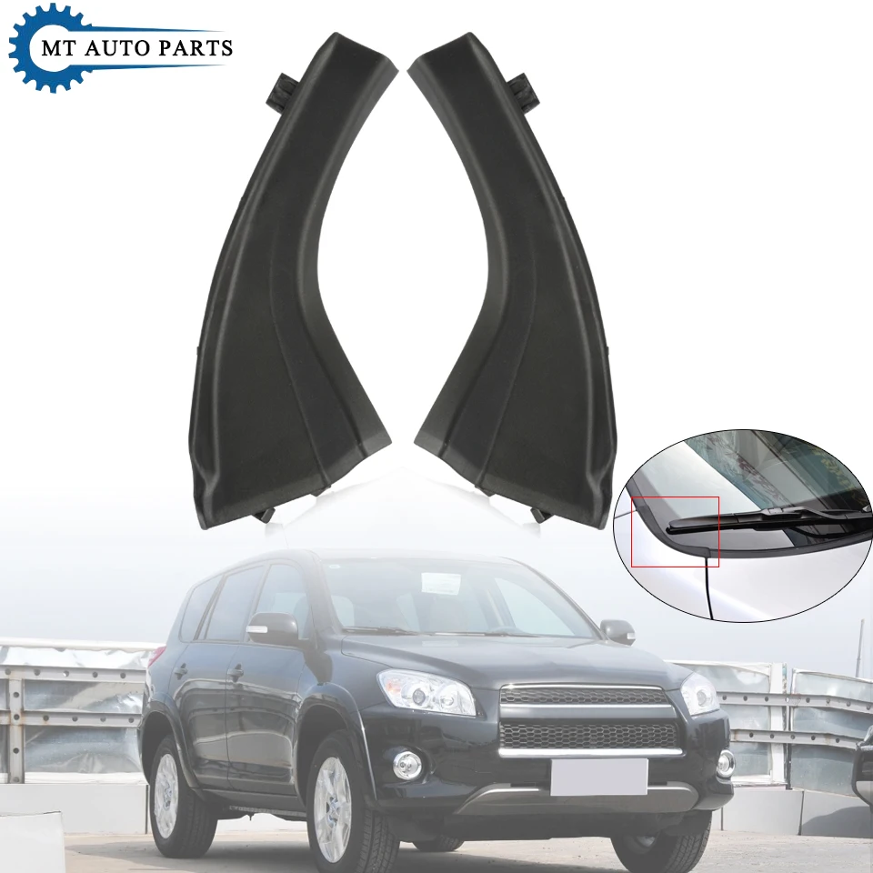 MTAP Front Windshield Wiper Arm Cowl Side Trim Lid Windscreen Hinge Cover For Toyota RAV4 2006 2007 2008 2009 2010 2011 2012