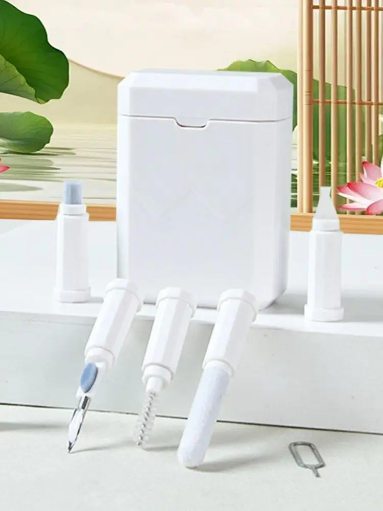 Stylo de nettoyage d'écouteurs 7 en 1, Kit de nettoyage d'écouteurs sans fil, Kit de nettoyage multifonction, outils de nettoyage d'écouteurs