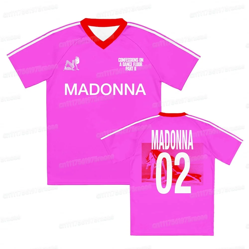 Madonnaa CONFESSIONS II Fußballtrikot für Herren, Design mit Grafikdruck, Merchandise Fußball-T-Shirts, Lässige Sommer-Shirts, Familien-Set – Detail 6