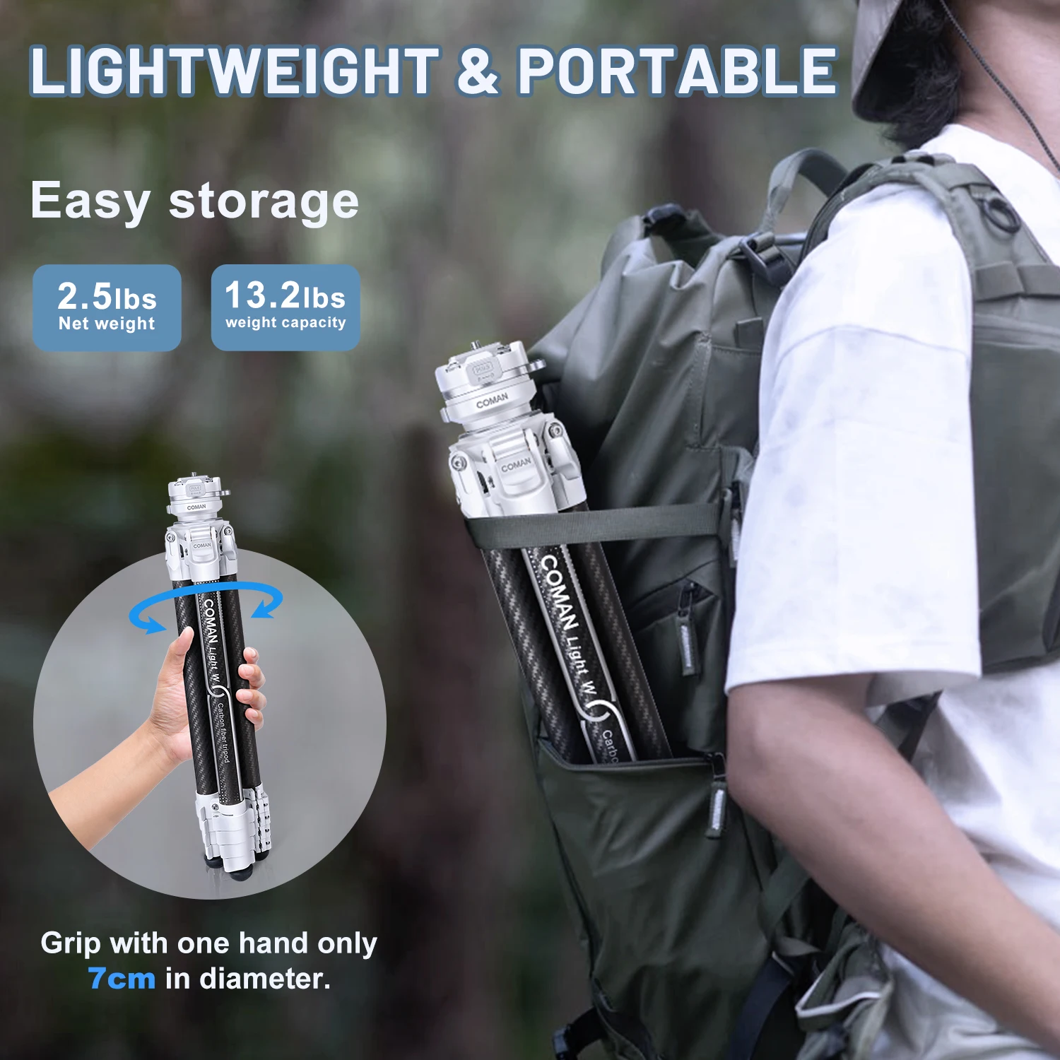 Professioneel Koolstofvezel Video Statief Statief tbv