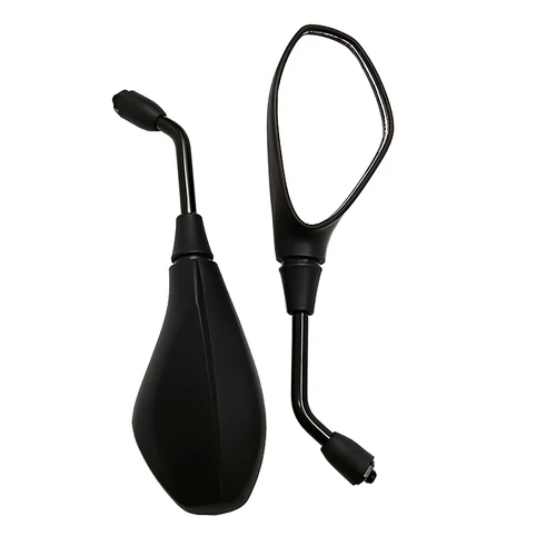 Espejos retrovisores para motocicleta, espejo lateral negro para manillar de motocicleta, Scooters, ATV, motocicletas, 2 unids/par