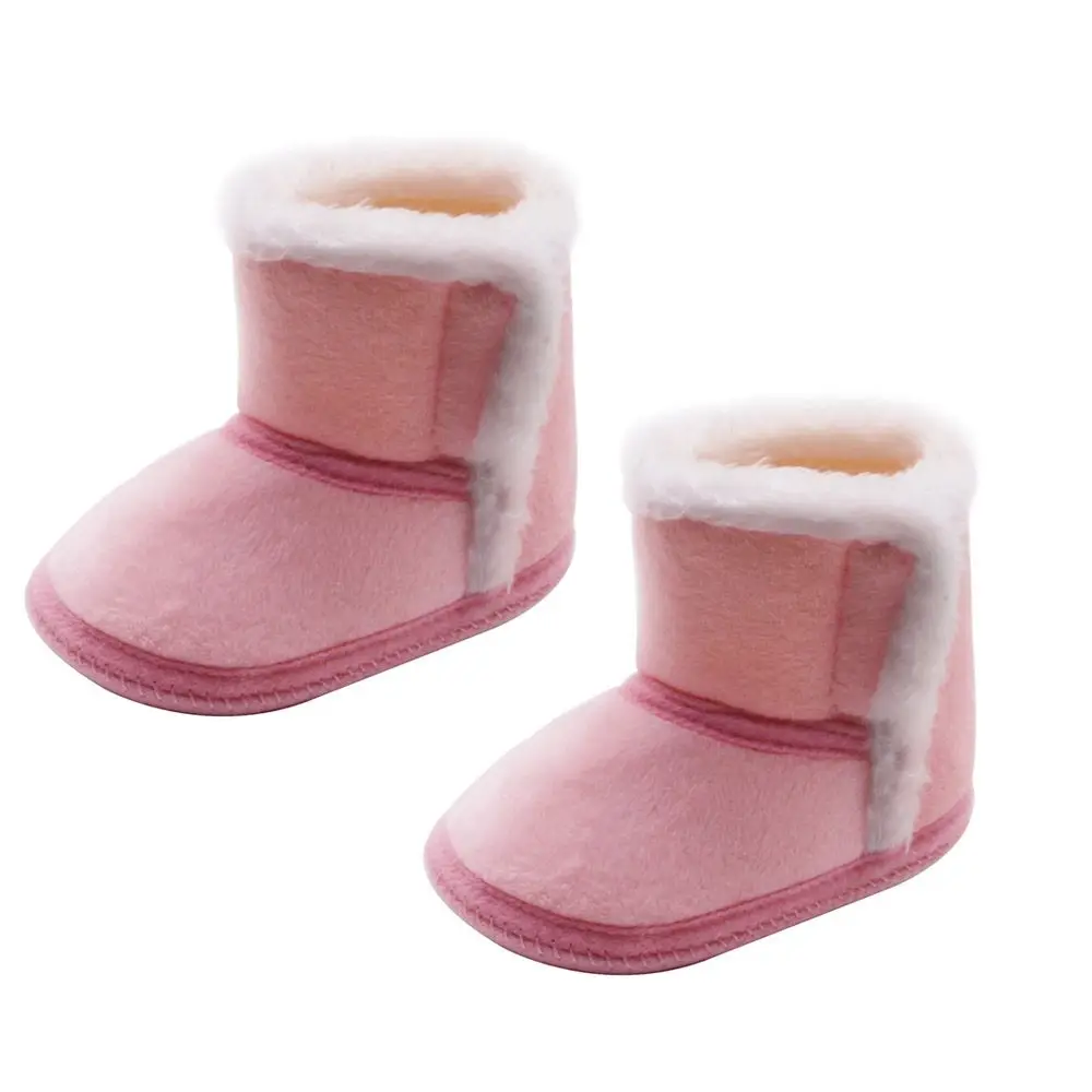 

Slip On Baby Girls Boys Down Shoes Plush Fur Winter Warm Boots Flat Snow Boots Newborn Toddler