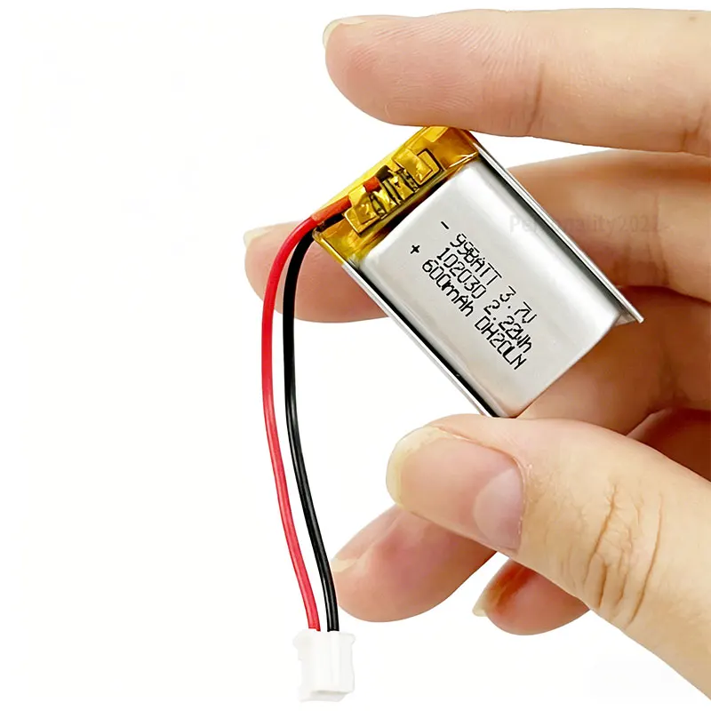 102030 600mAh Battery 3.7V Polymer Li-Ion Batteries Rechargeable for Beauty Instruments Mp3 Players Readers Bracelets Scanners