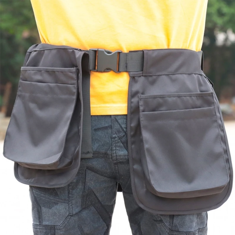 Waist Bag Belt Waist Pocket Heavy Duty Tool Apron Tool Pocket for Electrician Gardening Tool Waist Pack Tool Belt