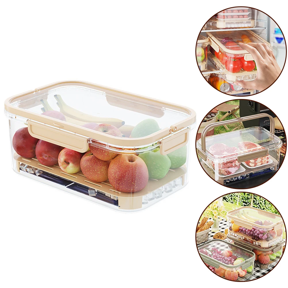 Cabinet Dry Goods Shelf Life Food Container Ice Bag Ingenious Design Kitchen Storage Box Low Temperatures Note