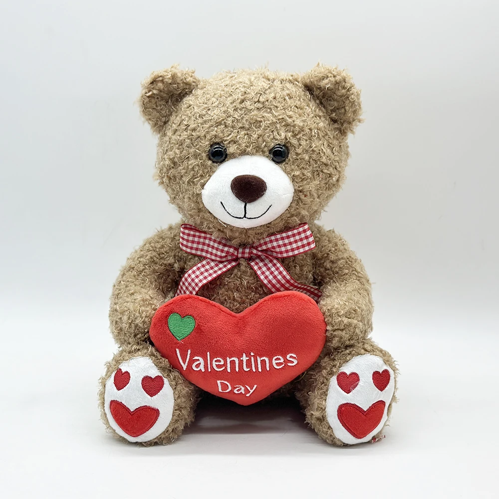 

Плюшевый мишка на День святого Валентина, плюшевая игрушка, мягкие плюшевые мультяшные игрушки для мальчиков и девочек, подарки на день рождения, Рождество ﻿