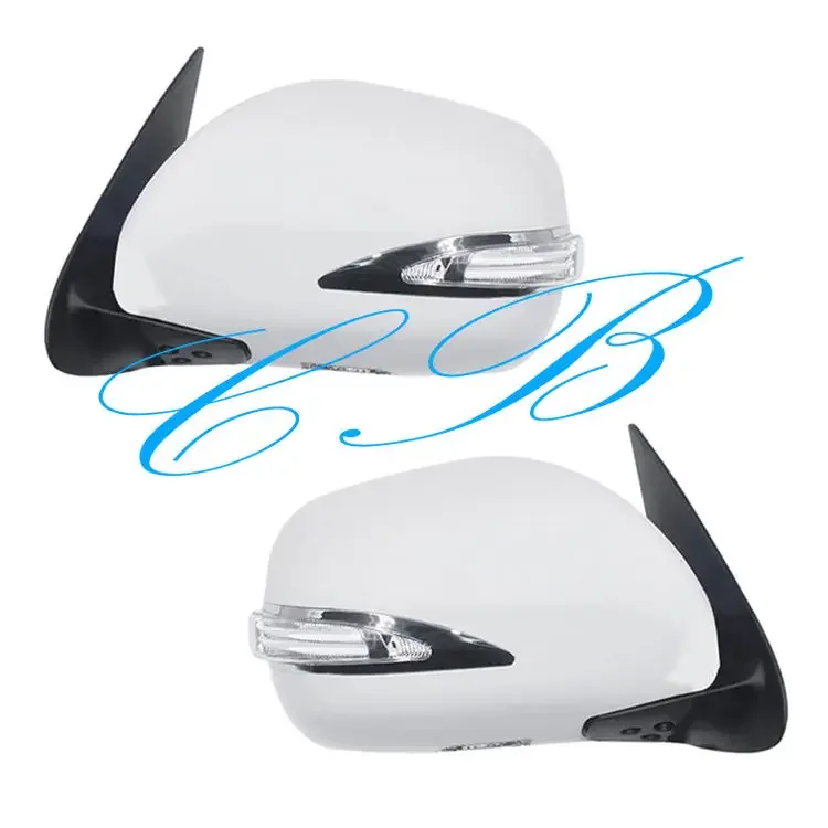 White LED Side Mirror for Hiace  KDH200 2005-2018 LED Electric Auto-fold Side Mirror Spare Body Parts Accessories