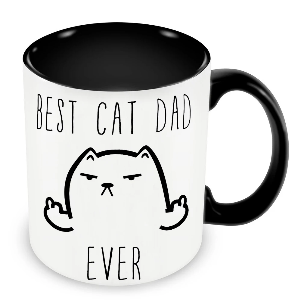 Best Cat Dad Cups Caffeine Cocoa Coffee Mugs Tea Mugen Friend Gifts Home Decal Milk Tableware Coffeeware Teaware Beer Drinkware