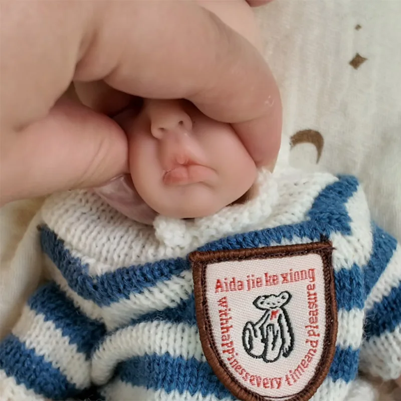 8 inch 20 cm Loulou zacht siliconen lichaam herboren babypop mini handige pop