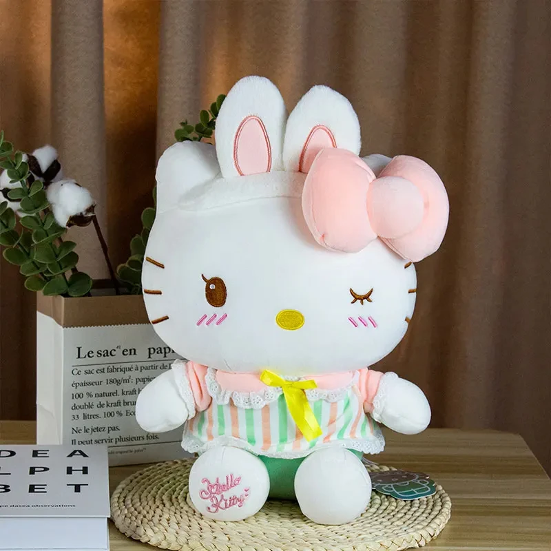 30cm Sanrio Hello Kitty Plush Doll Anime Cartoon Toy Super Soft Stuffed Pillow Funny Home Deco Birthday Gifts For Children