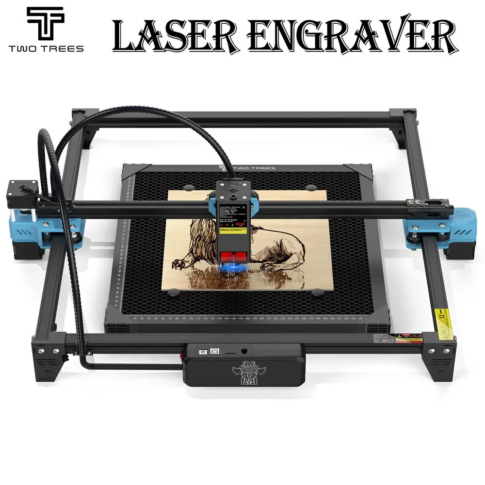 TwoTrees TTS-20 Pro Metaal Lasergraveermachine Lasersnijmachine voor het snijden van acryl multiplex leer MDF lasergraveerder