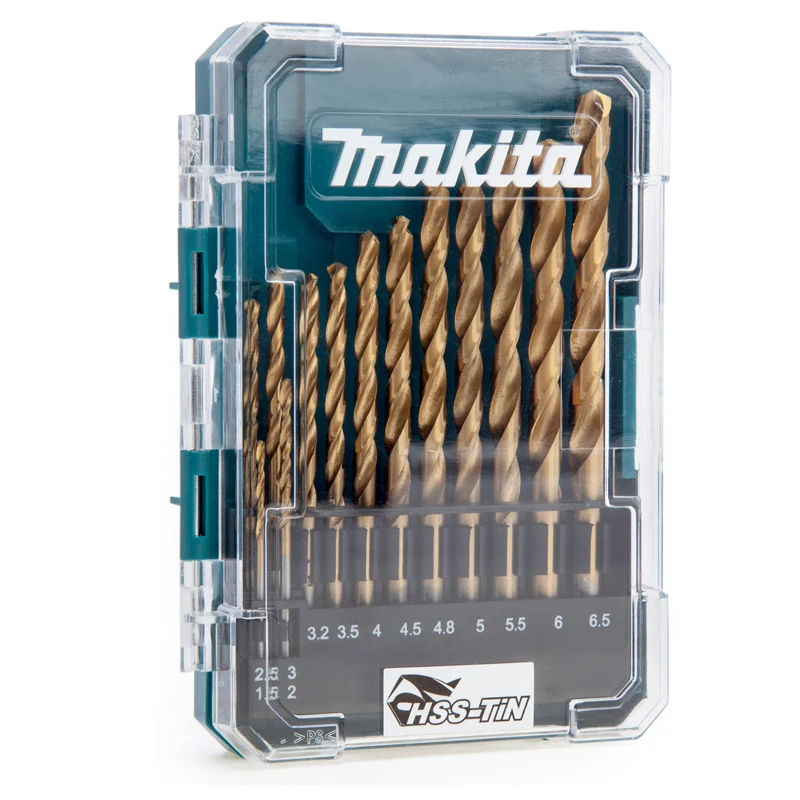 Imagem -02 - Makita D72855 Hss Estanho Broca Eco Conjunto 13 Peça Torção Broca à Prova de Umidade Alta Dureza Brocas de Madeira Acessórios da Ferramenta Elétrica