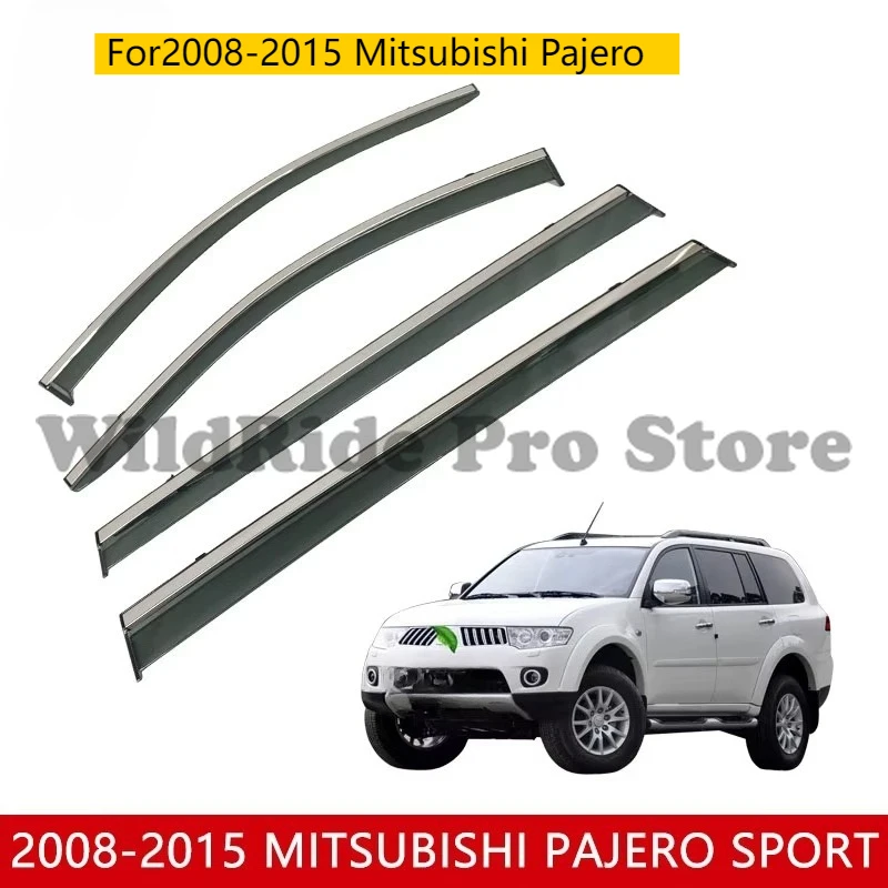 

Factory Price Custom Made Window Visor 2008-2015 Mitsubishi Pajero Sport Guard Sun Rain Wind Car Window Visors