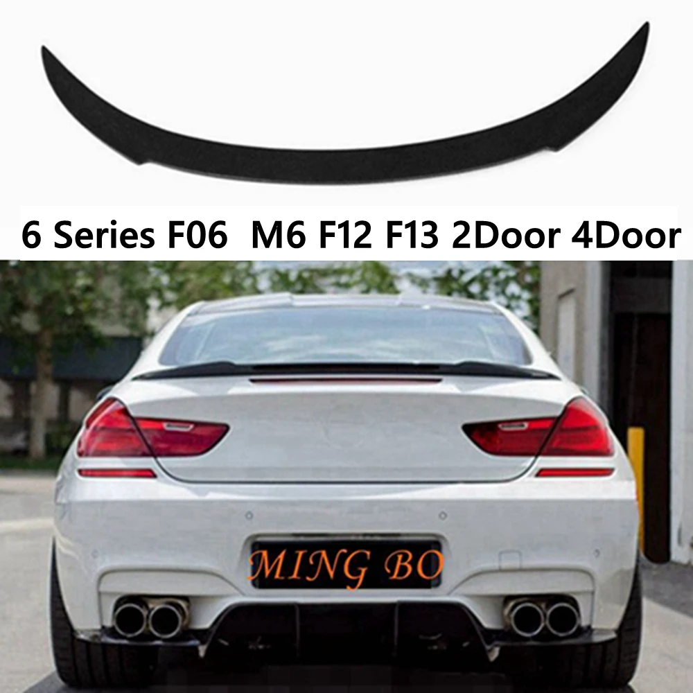 

For BMW 6 Series F06 F12 F13 2-door car V style 4-door carbon fiber Forged carbon rear spoiler auto parts trunk wing 2011-2023