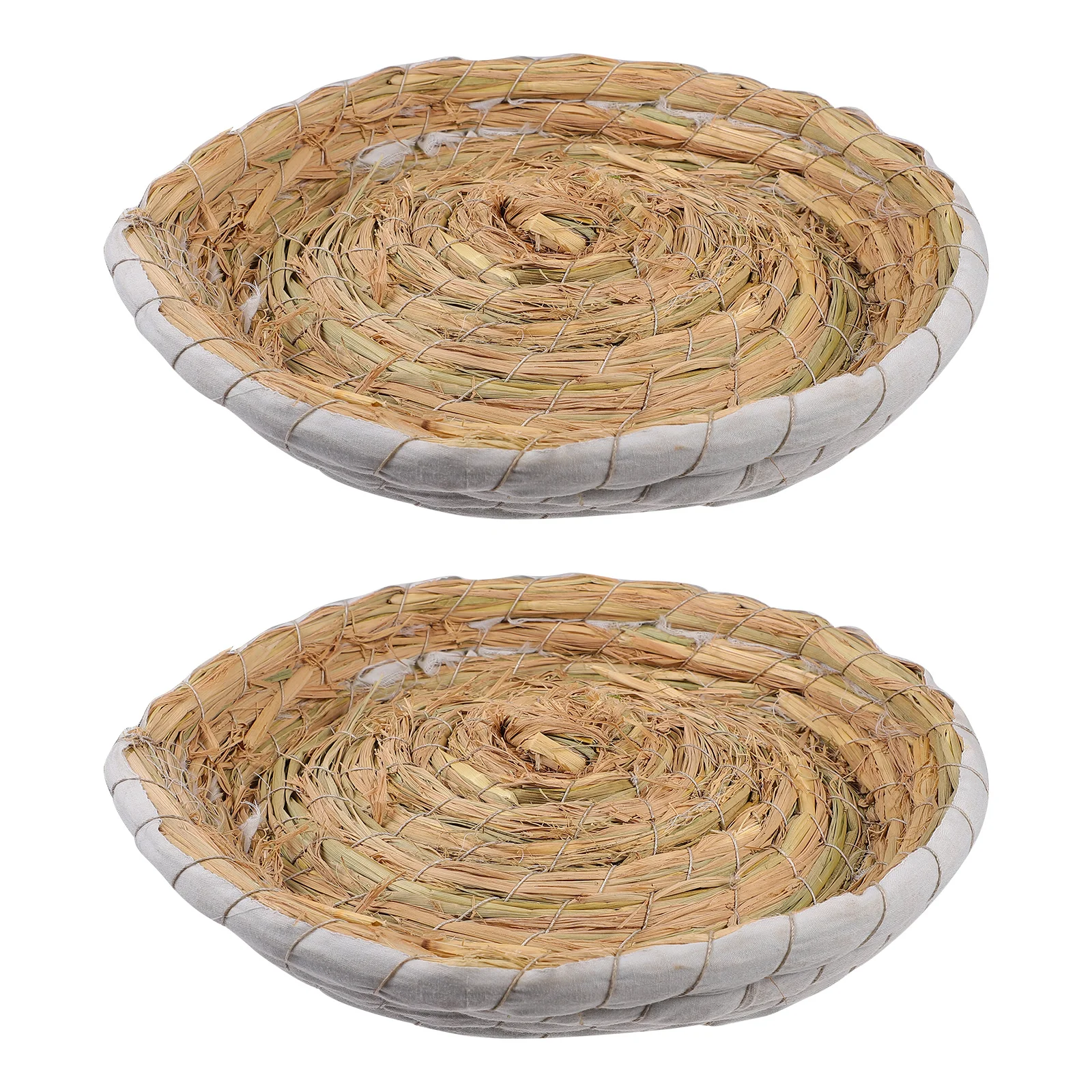 2 قطعة عش الطيور الحمام القوي المنسوج يدويًا مادة ممتازة قوية قابلة للتنفس من الصعب تشويه هدية إبداعية عش الحيوانات الأليفة #2