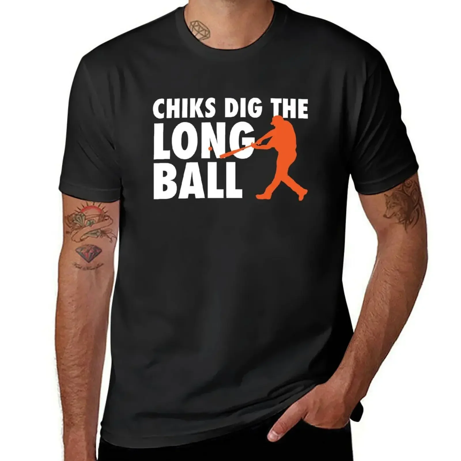 Chicks Dig The Long Ball - Baseball T-Shirt essential t shirt graphic t shirts clothing for men