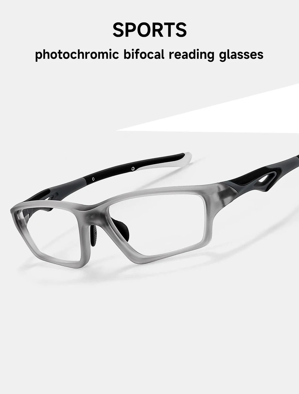Sport Bifokale Lesebrille Mann Photochrome Anti-blaues Licht +1,0 Bis +4,0 TR90 Rahmen Brillen Hohe Qualität brillen Leser – Detail 2