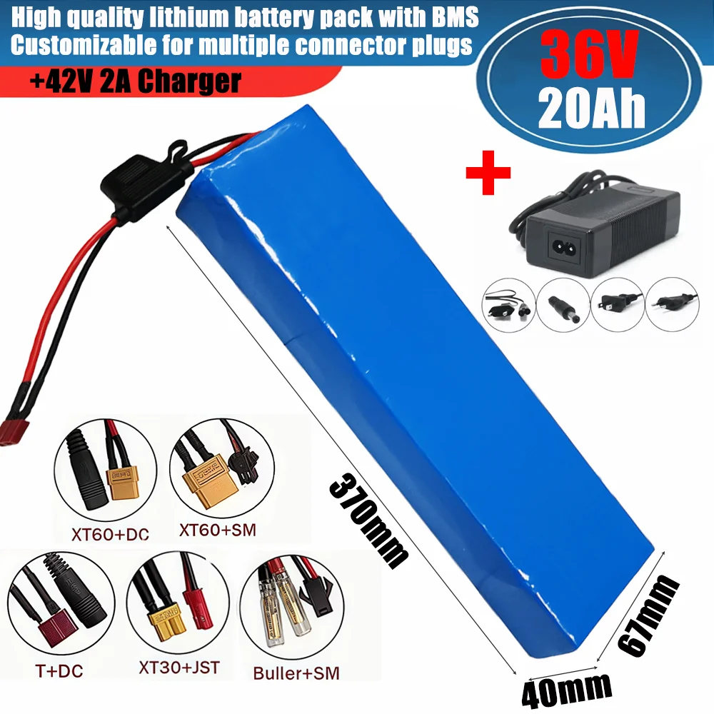 

New 36V 20Ah 18650 Electric Scooter Lithium 10.4Ah/12.0Ah/14.0Ah Suitable for 99.9%most foldable electric scooters on the market