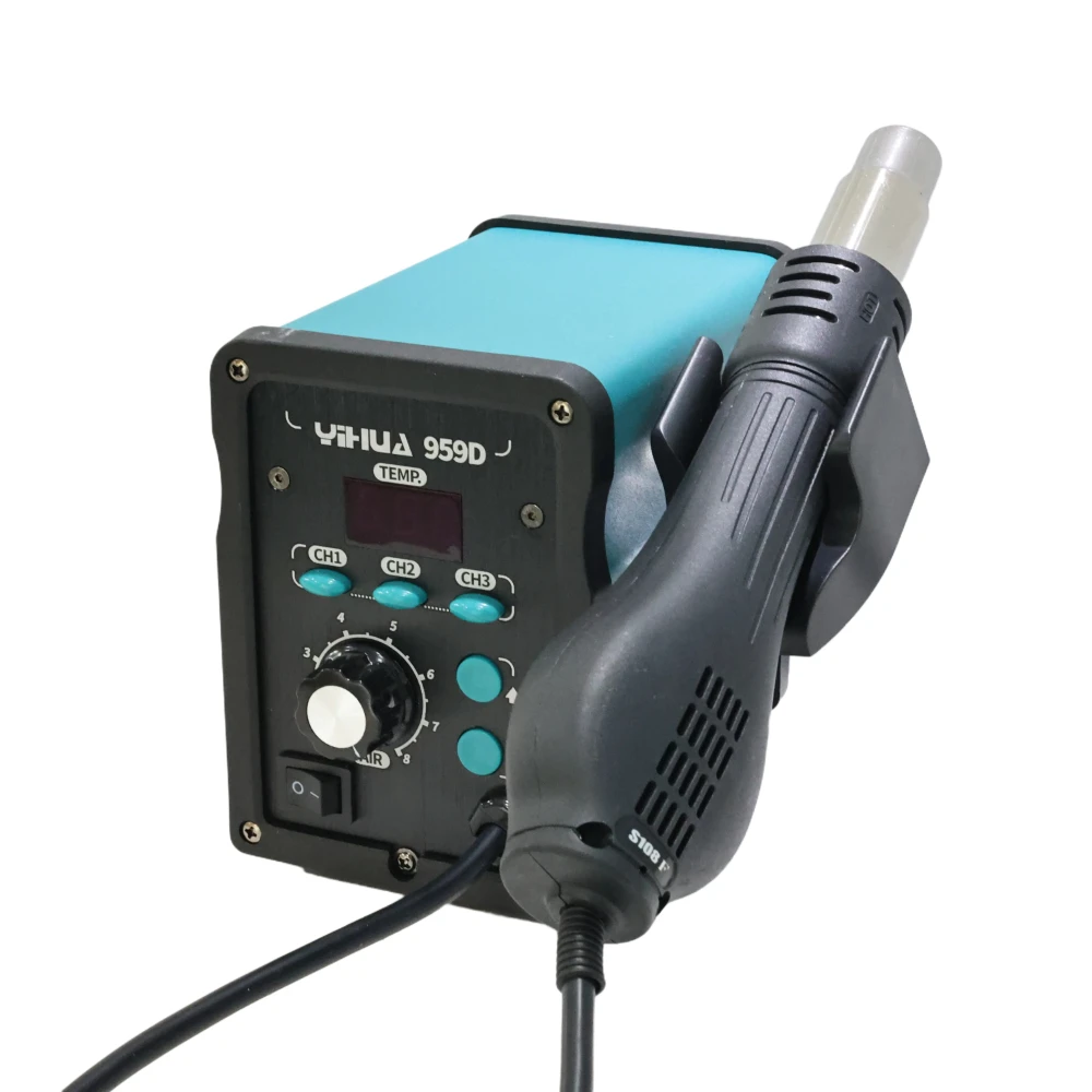 

959D Intelligent Lead-free Spiral 700W SMD Desoldering Station Hot Air Rework Soldering Station for Mobile Repairing