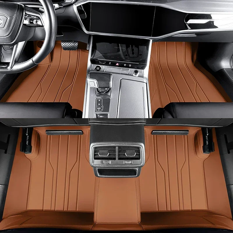 تخصيص التغطية الكاملة سيارة الكلمة حصيرة لسيارات BMW 7 Series G70 F01 2008-2015 F02 Long G11 G12 طويلة الداخلية اكسسوارات السجاد