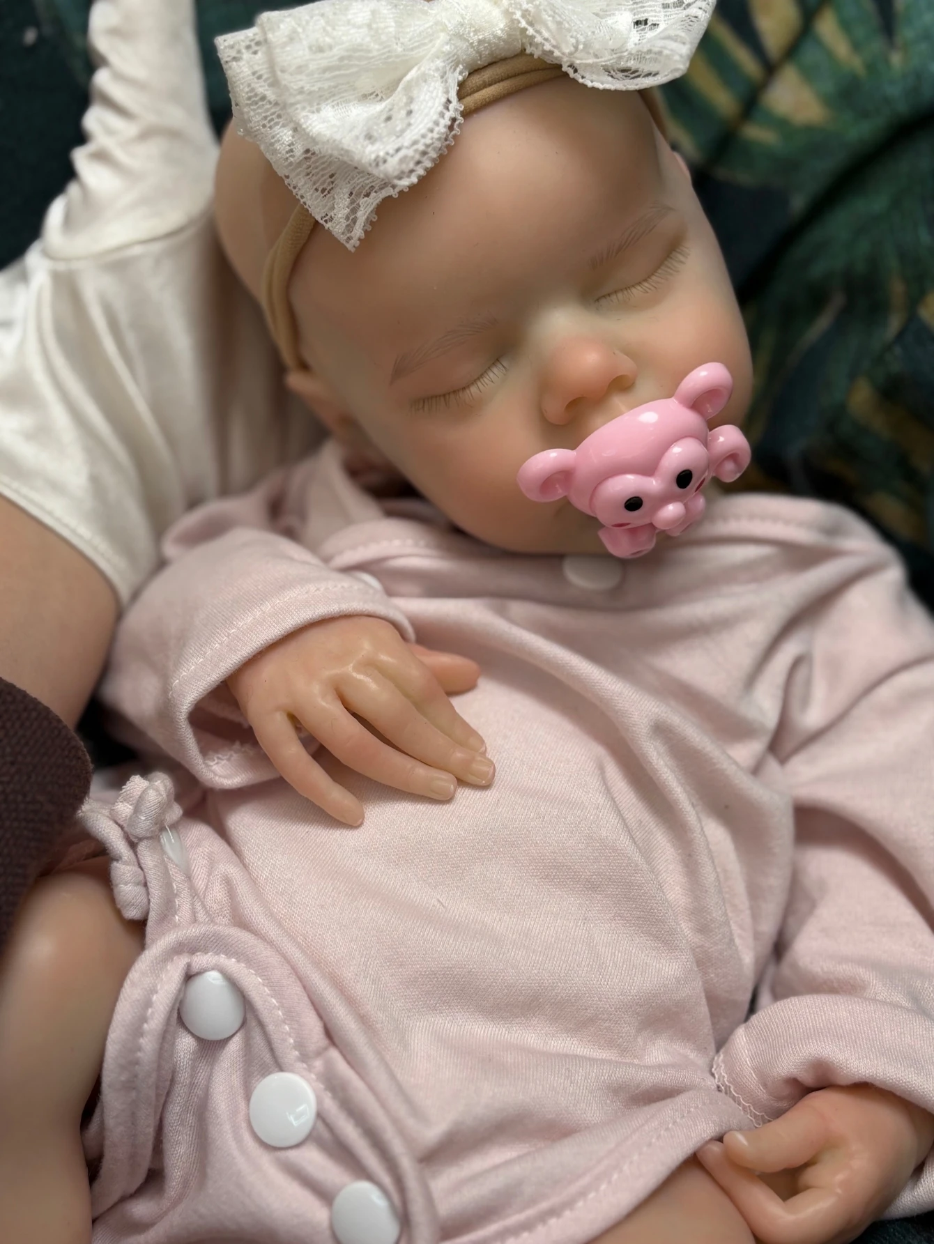 16-Zoll-All-Silikon-Reborn-Baby-Mädchen, handgefertigt, weich, für Neugeborene, Zwillinge B, lebensechte bemalte Kunstpuppe mit sichtbaren Adern als Geburtstagsgeschenk