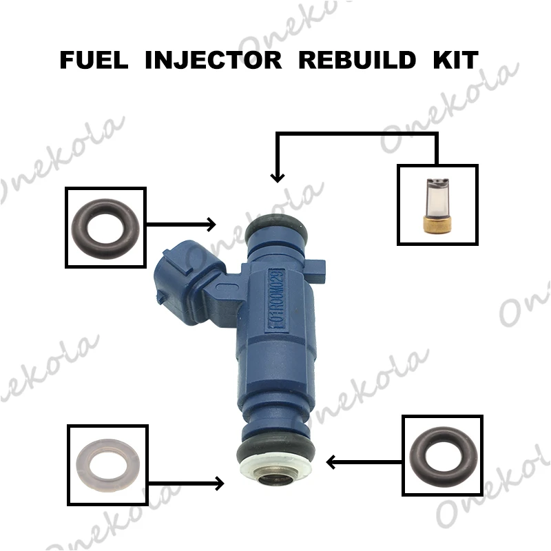 

Fuel Injector Service Repair Kit Filters Orings Seals Grommets for Chinese cars F01R00M029