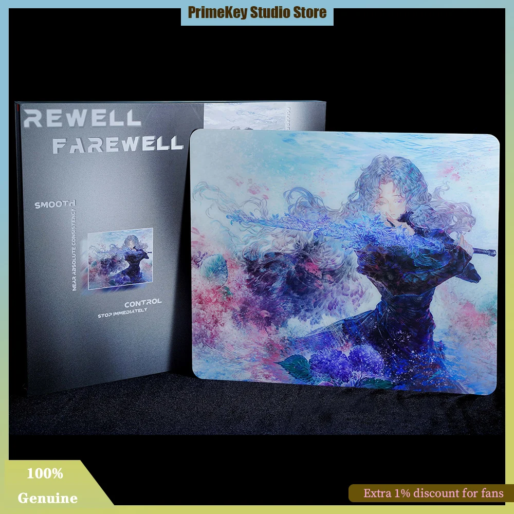 Farewell ECLIPSE-001 ESports Glass Gaming Mouse Pad Imported Semi-permanent Coating Fine Sand Neutral Slight Glide for Valorant