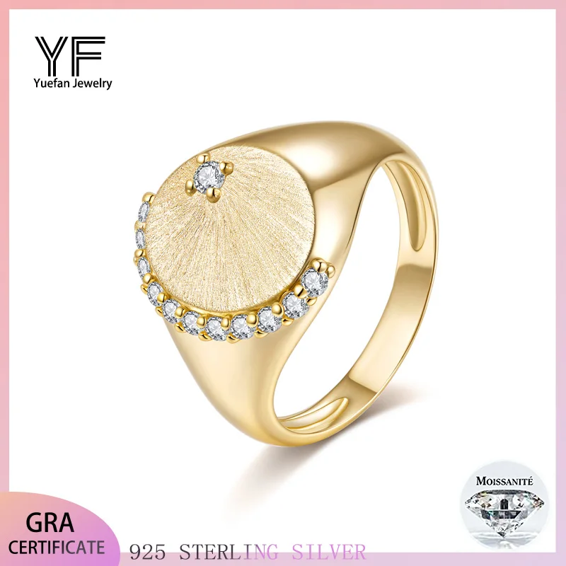 

Женское кольцо из стерлингового серебра 925 пробы в стиле ретро с матовым муассанитом — прочный и модный ювелирный аксессуар, помолвка и свадьба