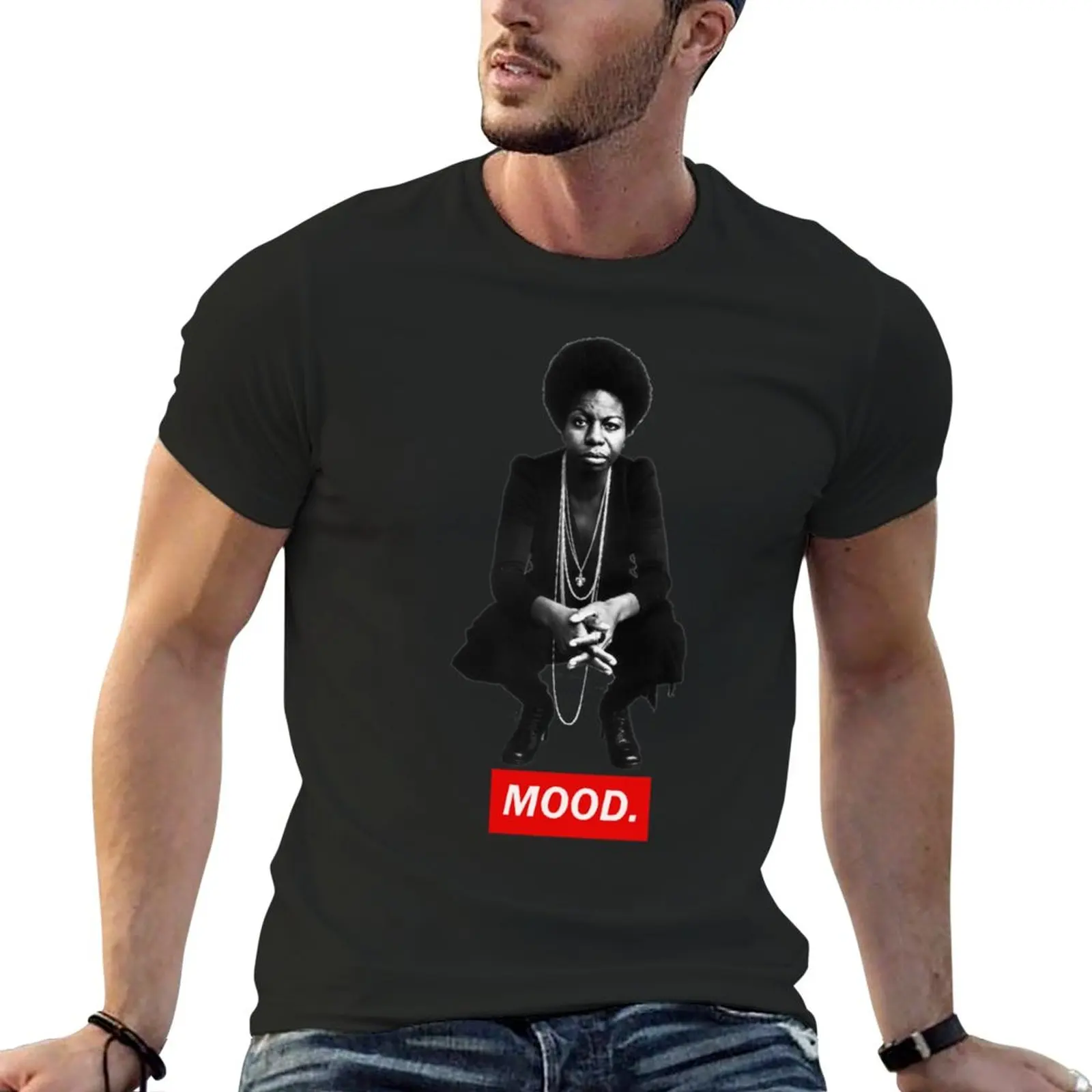 

New MOOD T-Shirt kawaii clothes sublime t shirt plain t-shirt anime clothes Men's clothing