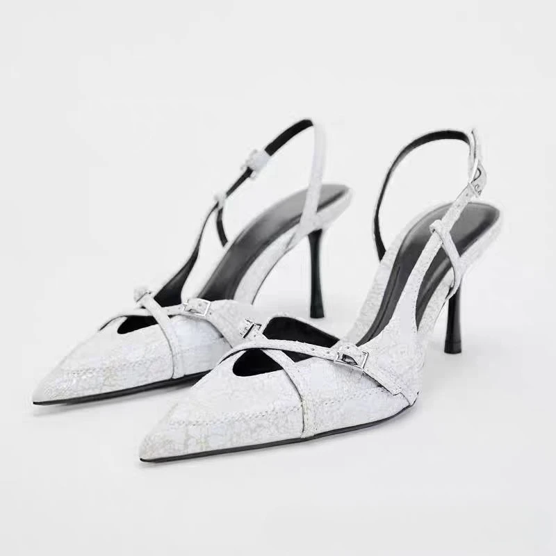 

Fashion High Heels Women's Sandals Pointed Thin Strap Women's Pumps and Heels Simple Elegant Comfort Women Shoes Sandalias Mujer