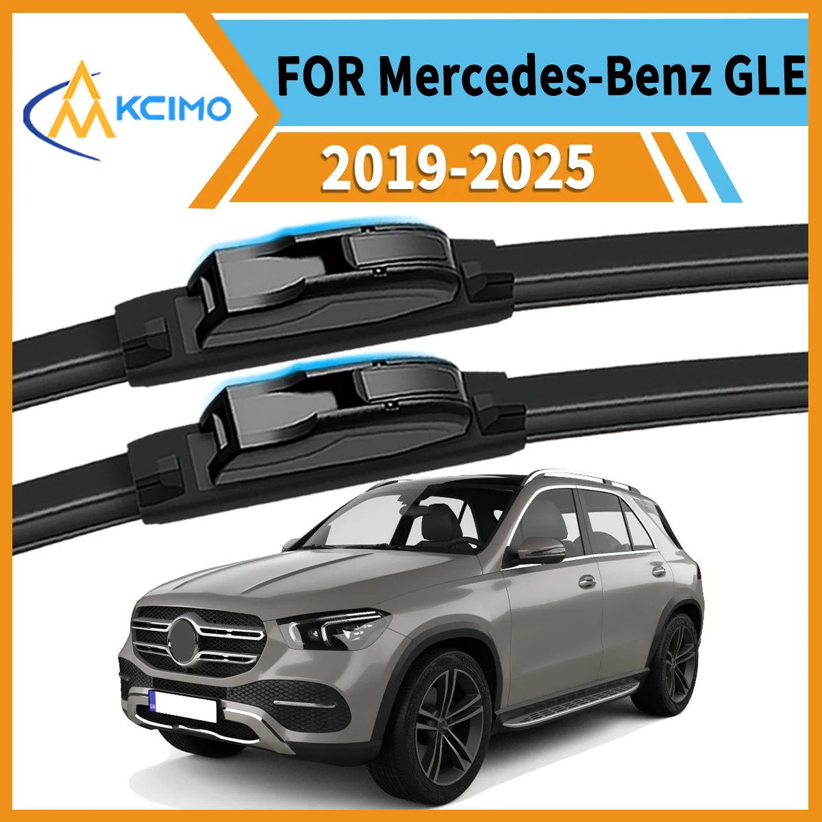 

Drive Confidently 2PCS Premium Wiper Blades For Mercedes-Benz GLE W167 2019-2025 All-Season Clarity Strong Frame Smooth Wipe