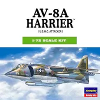 Hasegawa Assembled Aircraft Model Kit 00240 [U.S.M.C. Attacker] AV-8A Harrier 1/72 Scale
