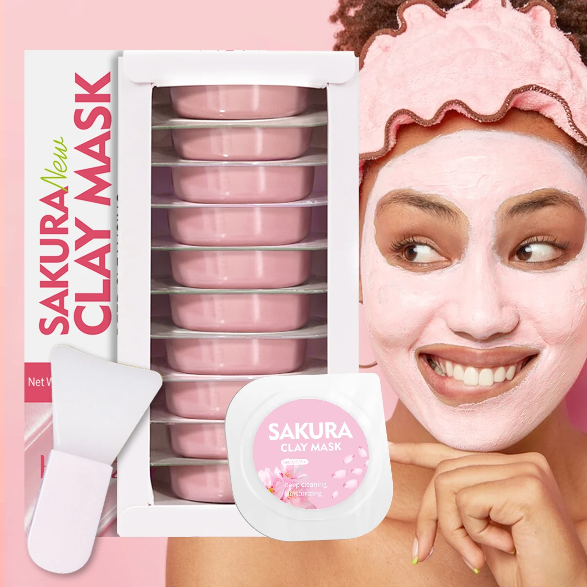 

Увлажняющая маска для красоты и отбеливания, удаляет черные точки, глубокая очистка, увлажняющий контроль жирности, глина для ухода за кожей лица, портативный