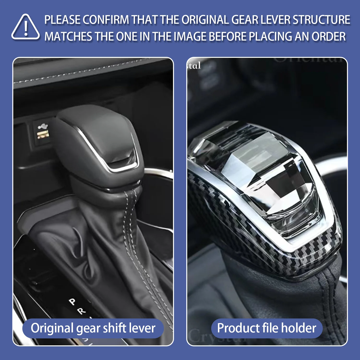 LED crystal illuminated knob suitable for Toyota RAV4 Highlander crown WILDLLandeR illuminated gear head, crystal shift gear car