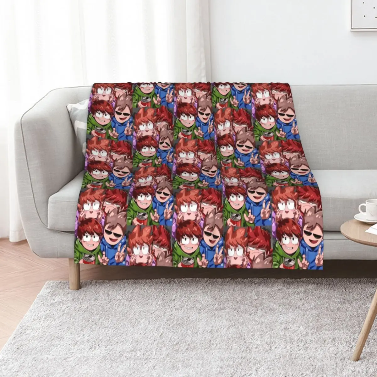 

Eddsworld Throw Blanket Fashion Sofas Hairy Retros Travel Blankets