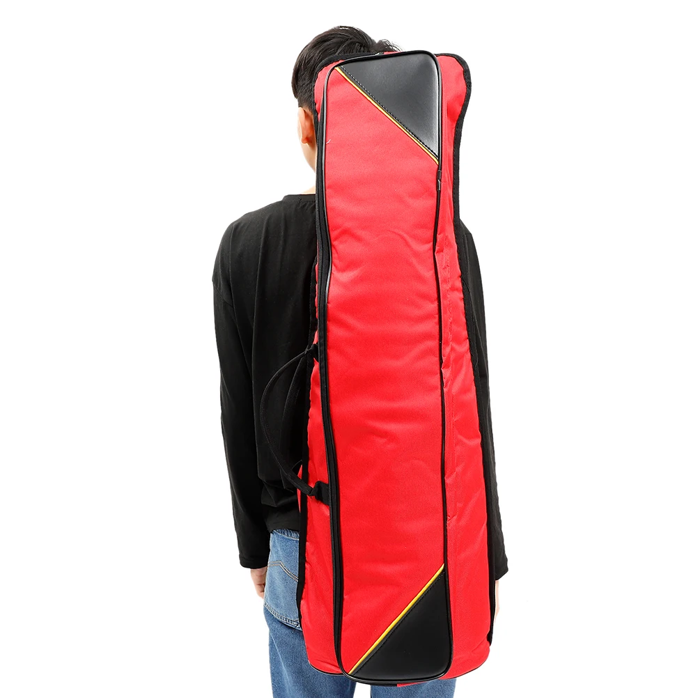 

Trombone Bag Waterproof Oxford Cloth Case Lightweight Durable Travel Backpack Front Pocket for Accessories Music Scores